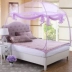 Kaisheng Home Dệt may Khóa kéo cửa ba cánh lưới chống muỗi yurt Đơn đôi cao 1,8 mét ký túc xá sinh viên máy lạnh muỗi - Lưới chống muỗi màn treo giường ngủ Lưới chống muỗi