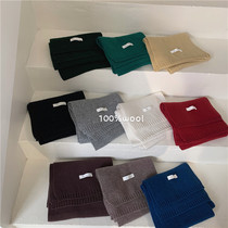 Zhou Wood apit B into the recommended full wool multi-color board small scarf 2020 winter New Women