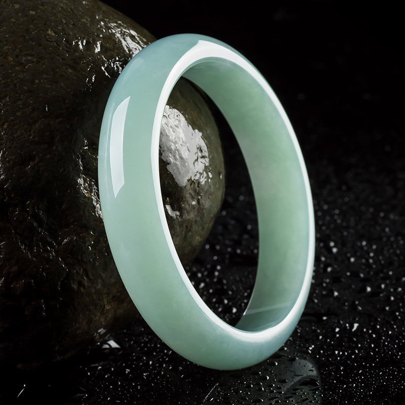 Jasper jade bracelet ice sky blue jade bracelet jewelry jade jade jewelry jade jade certificate Myanmar
