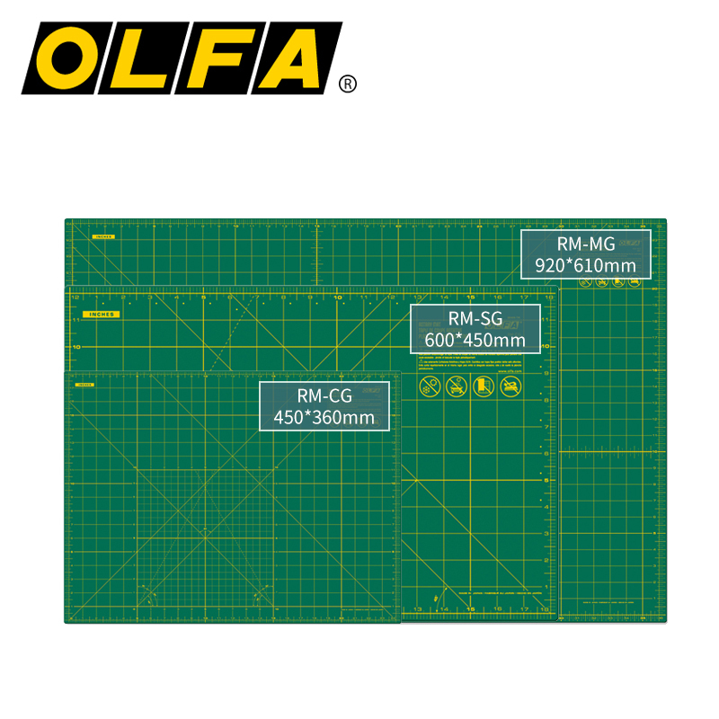 Japan's Original Imported Olfa Alliwa Rm-Mg Cutting Pad Extra Large A1 Knife Board Cutting Pad Automatic Healing Mark Cutting Board Desktop Workbench Table Model Cutting Scale Engraving Board