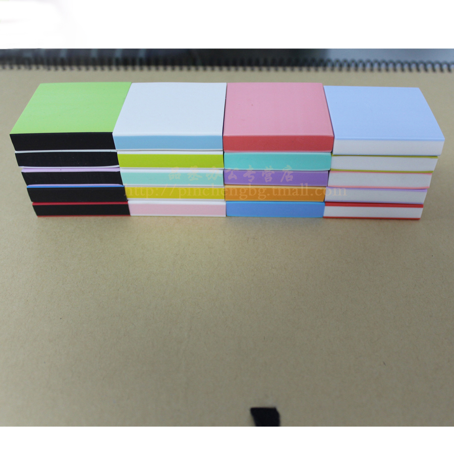 Cute 5*5*0 8cm square sandwich rubber brick carving color rubber stamp material 3 layers of sandwich