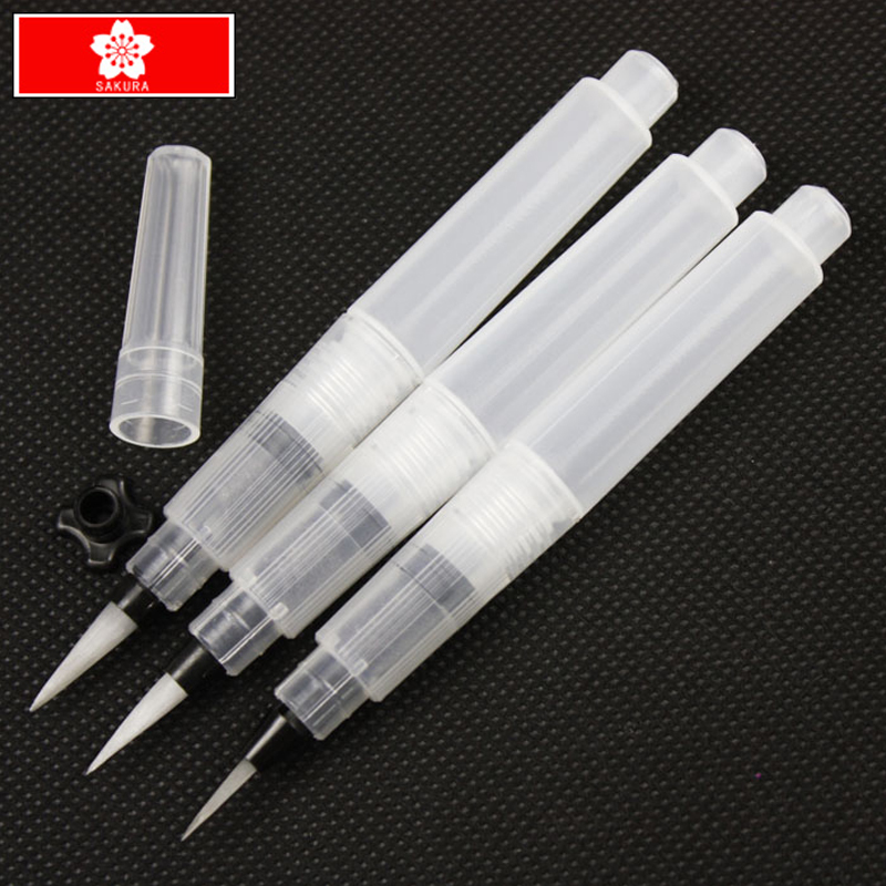 Japan SAKURA fountain pen QR water storage brush Watercolor pen Solid watercolor hook pen