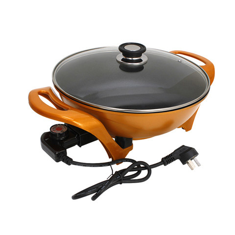 Multipurpose pot electric frying pan Yuanbao pan gold pan non-stick frying pan electric pot electric hot pot cooking noodle pot can be matched with steam coop