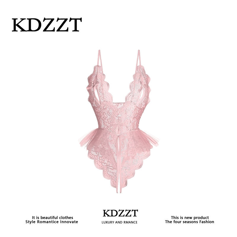 Kdzzt French Design Lingerie Battle Robe Shame Set Pajamas