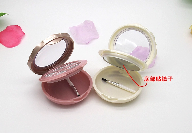 Cánh hoa năm cánh màu son đĩa trống DIY bóng mắt hộp trống đôi với gương cọ cọ tô son môi hộp áp lực công cụ tấm - Các công cụ làm đẹp khác bộ cọ fix 13 cây công dụng