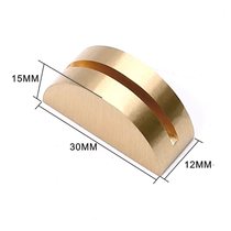 Semi-circular brass card holder business card holder card holder photo poster holder note holder business beauty shop price tag display