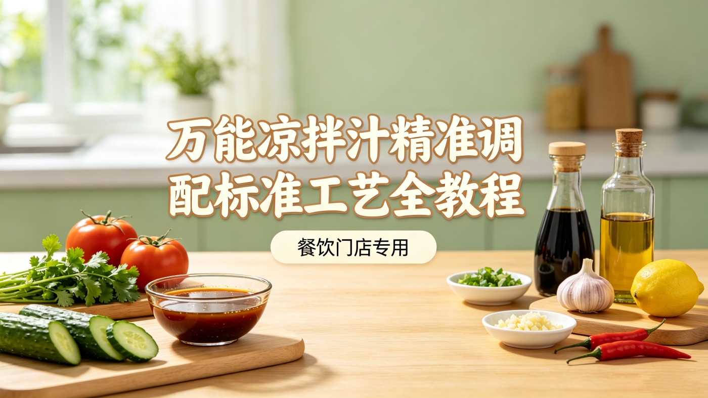 L37976餐饮门店专用 万能凉拌汁精准调配标准工艺全教程-简创库网