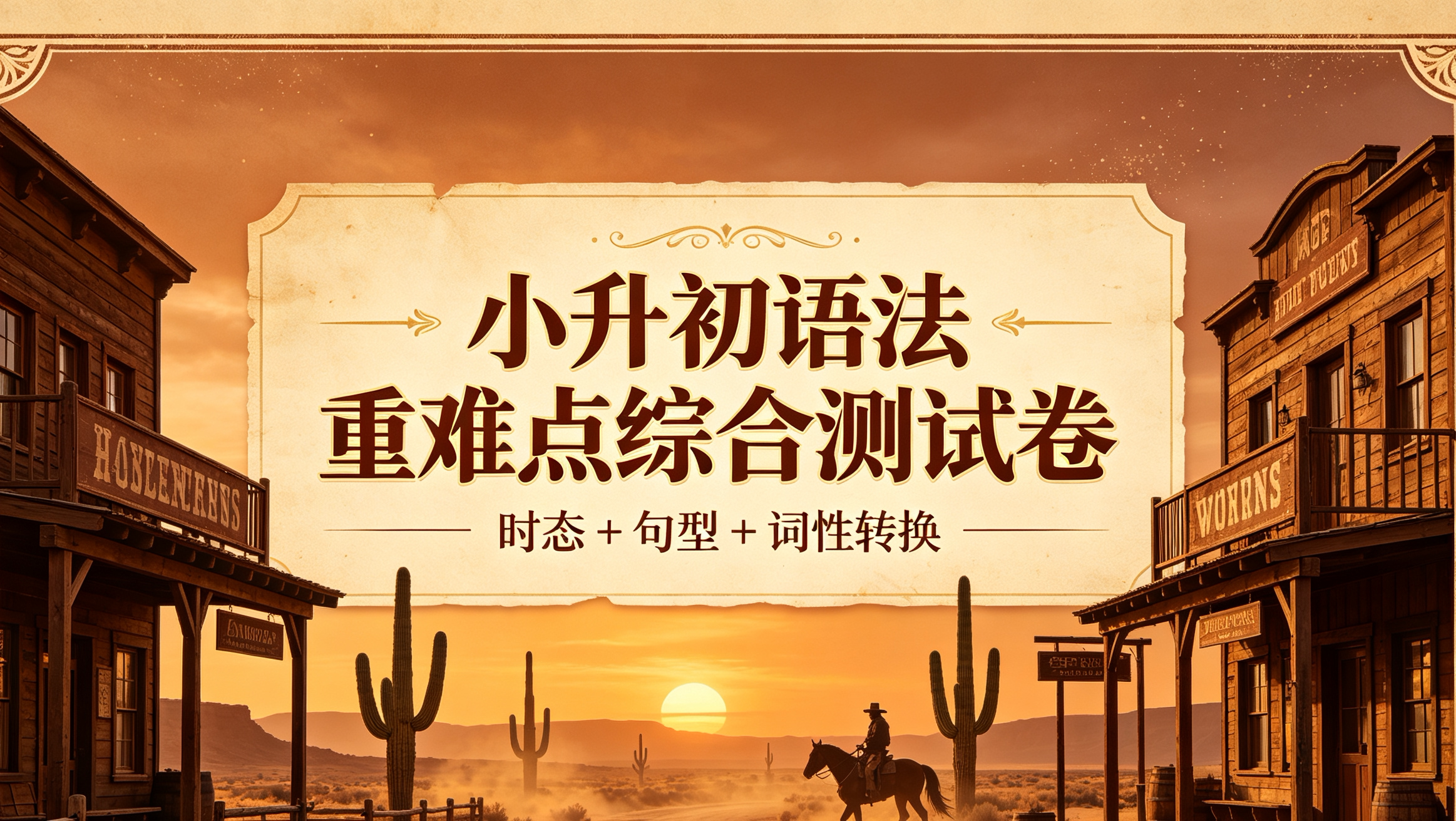 K85932小升初语法重难点综合测试卷（时态 + 句型 + 词性转换）-简创库网