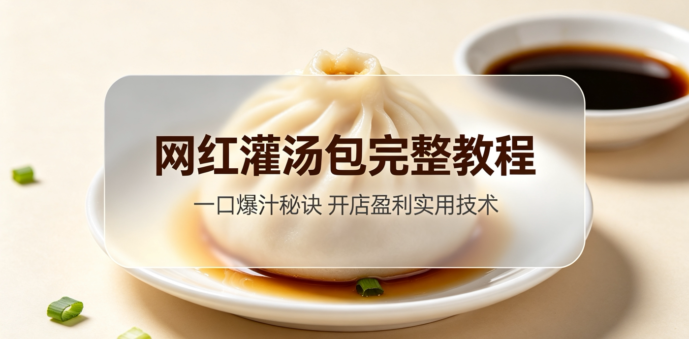 L47284网红灌汤包完整教程|一口爆汁秘诀 开店盈利实用技术-简创库网