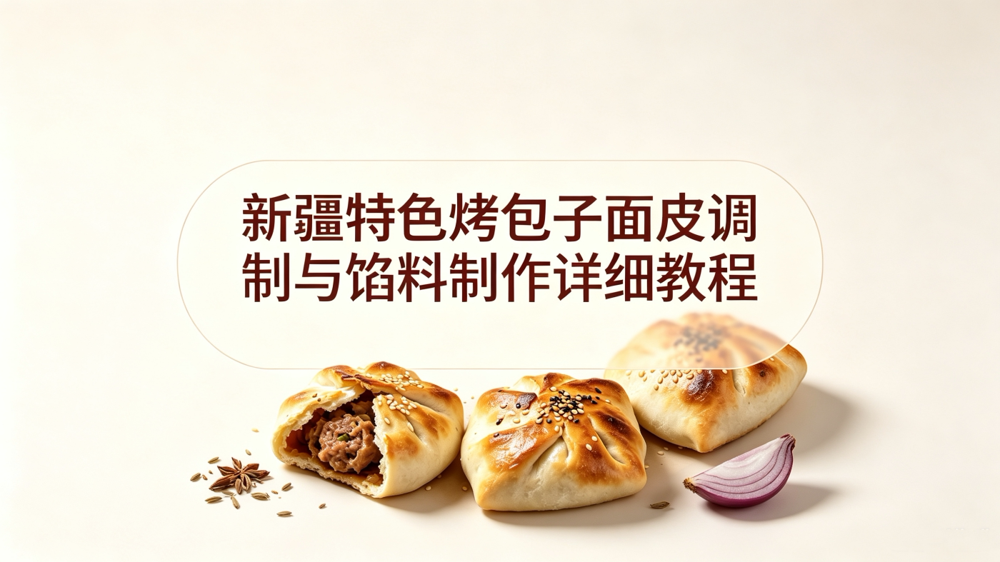 L25966新疆特色烤包子面皮调制与馅料制作详细教程-简创库网