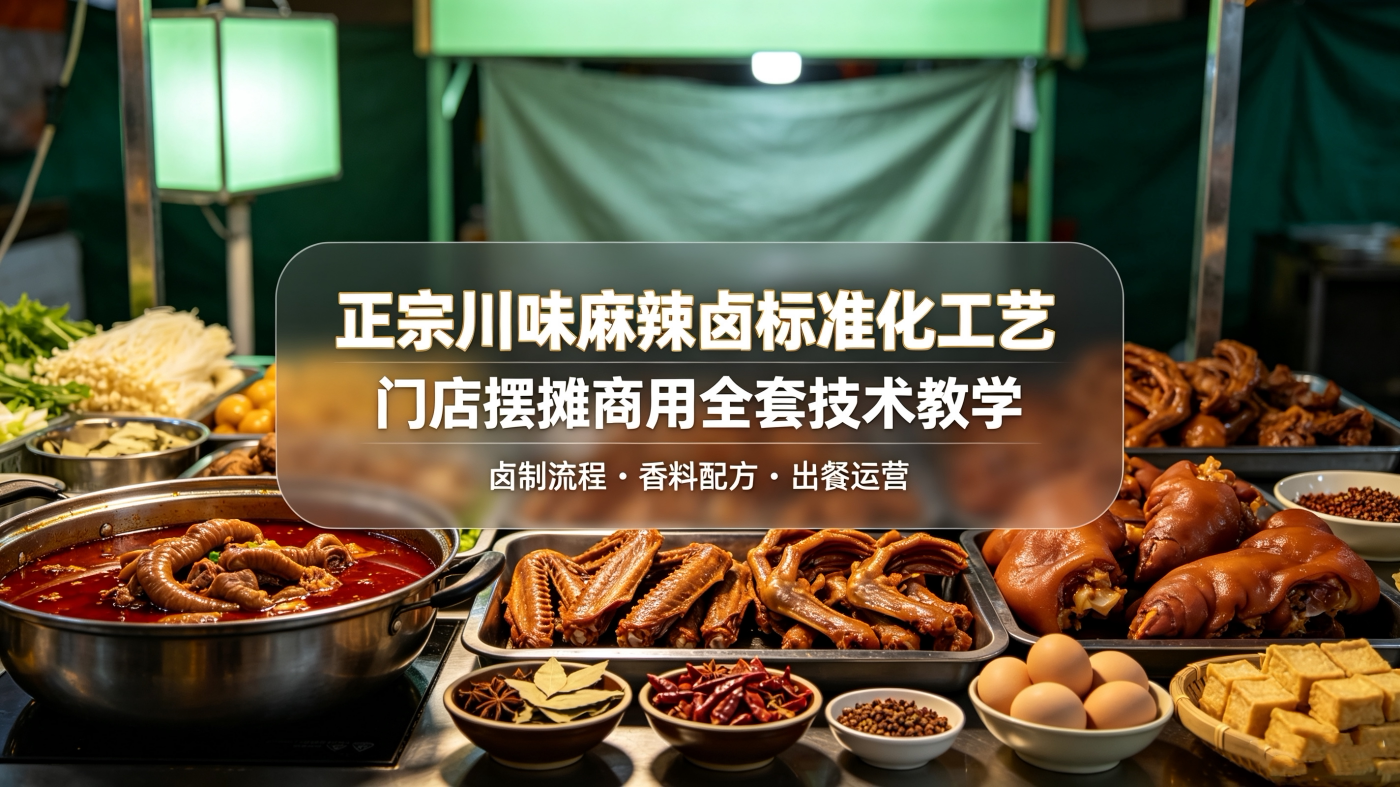L37972正宗川味麻辣卤标准化工艺 门店摆摊商用全套技术教学-简创库网