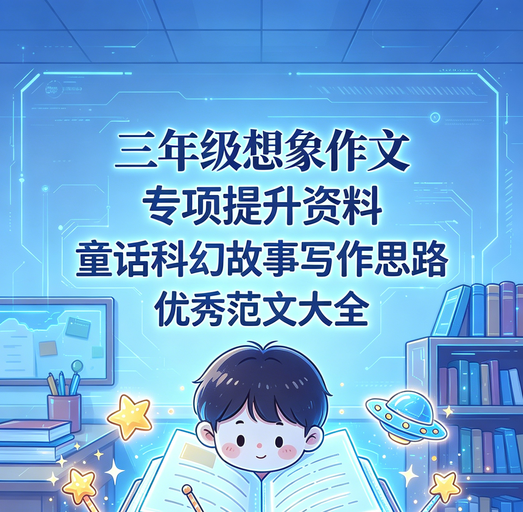 H9870三年级想象作文专项提升资料 童话科幻故事写作思路优秀范文大全-简创库网