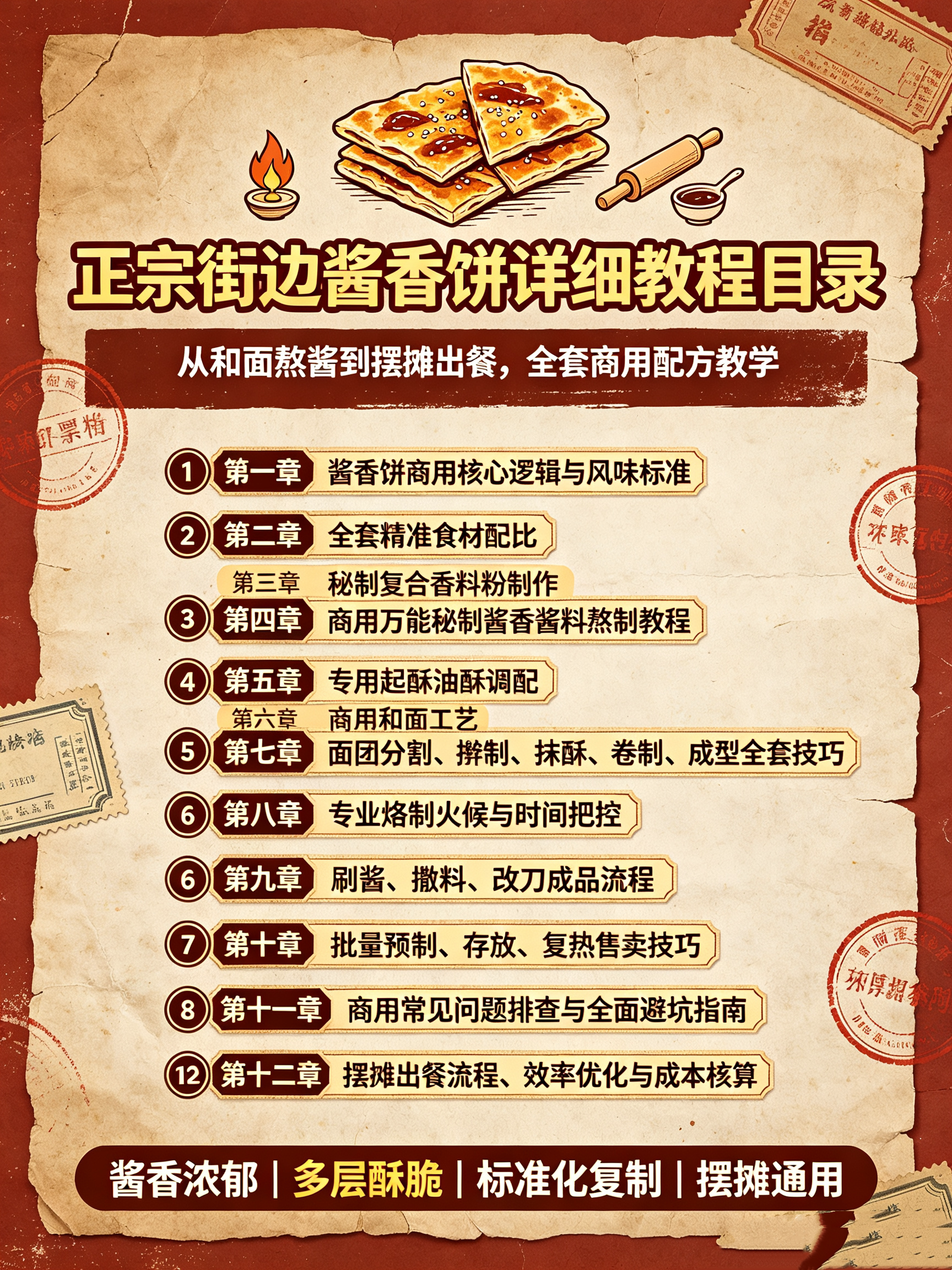 图片[2]-L59868正宗街边酱香饼详细教程，秘制酱料配方 + 烙制技巧，外酥里香零失败-简创库网