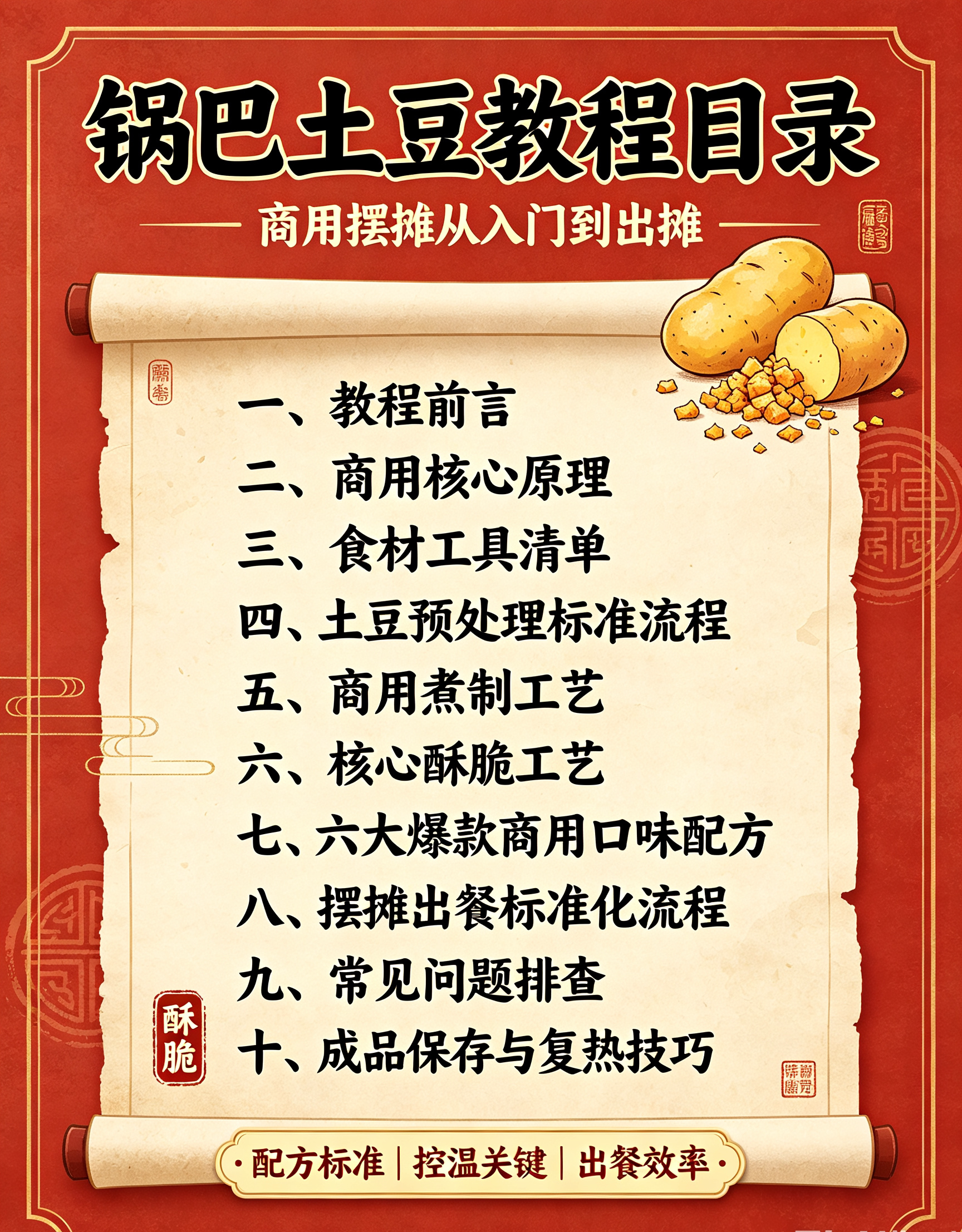 图片[2]-L59864摆摊专用锅巴土豆做法，酥脆不回软技巧分享-简创库网