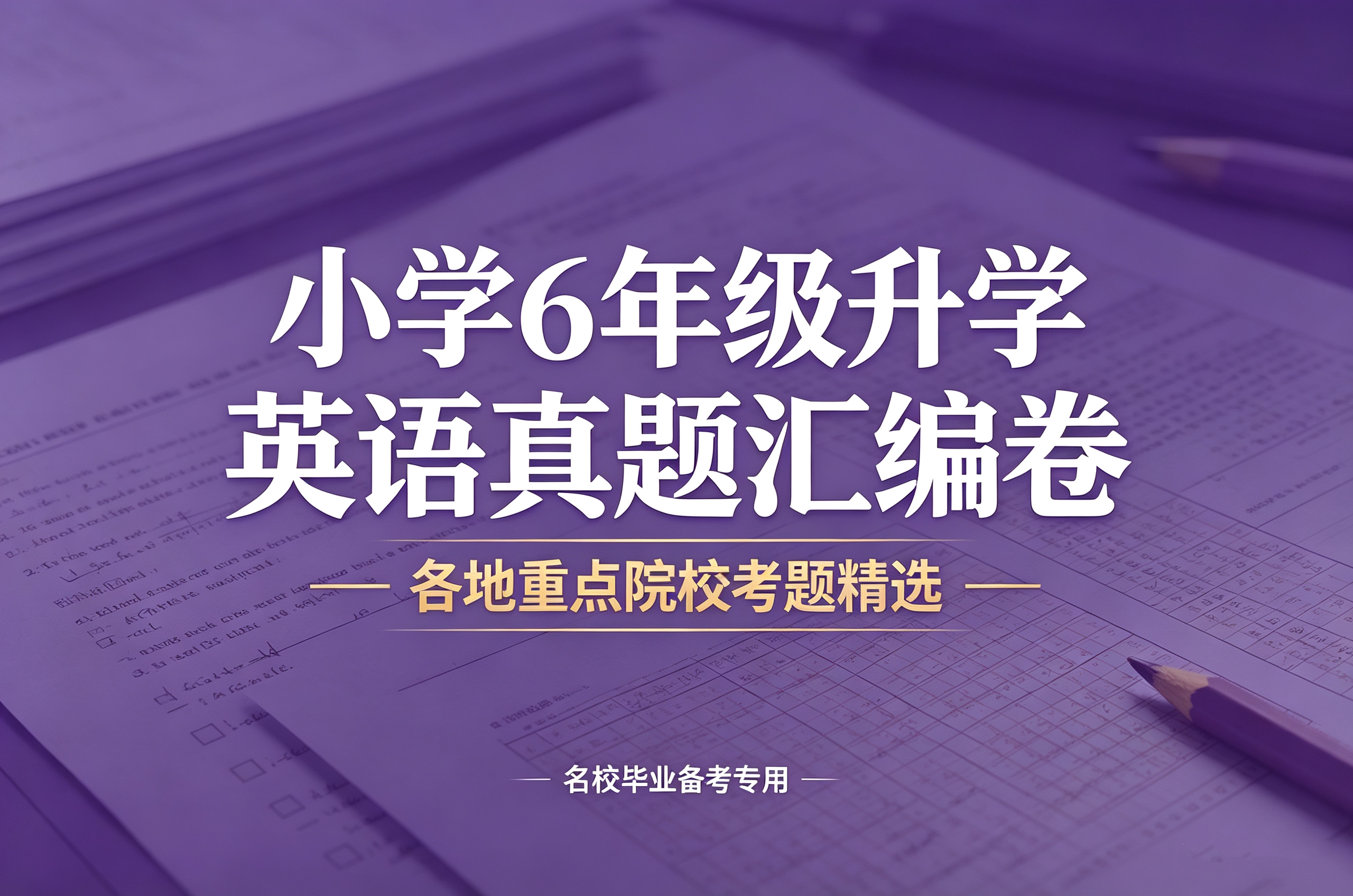 K85934名校毕业小学6年级升学英语zhen题汇编卷（各地重点院校考题精选）-简创库网