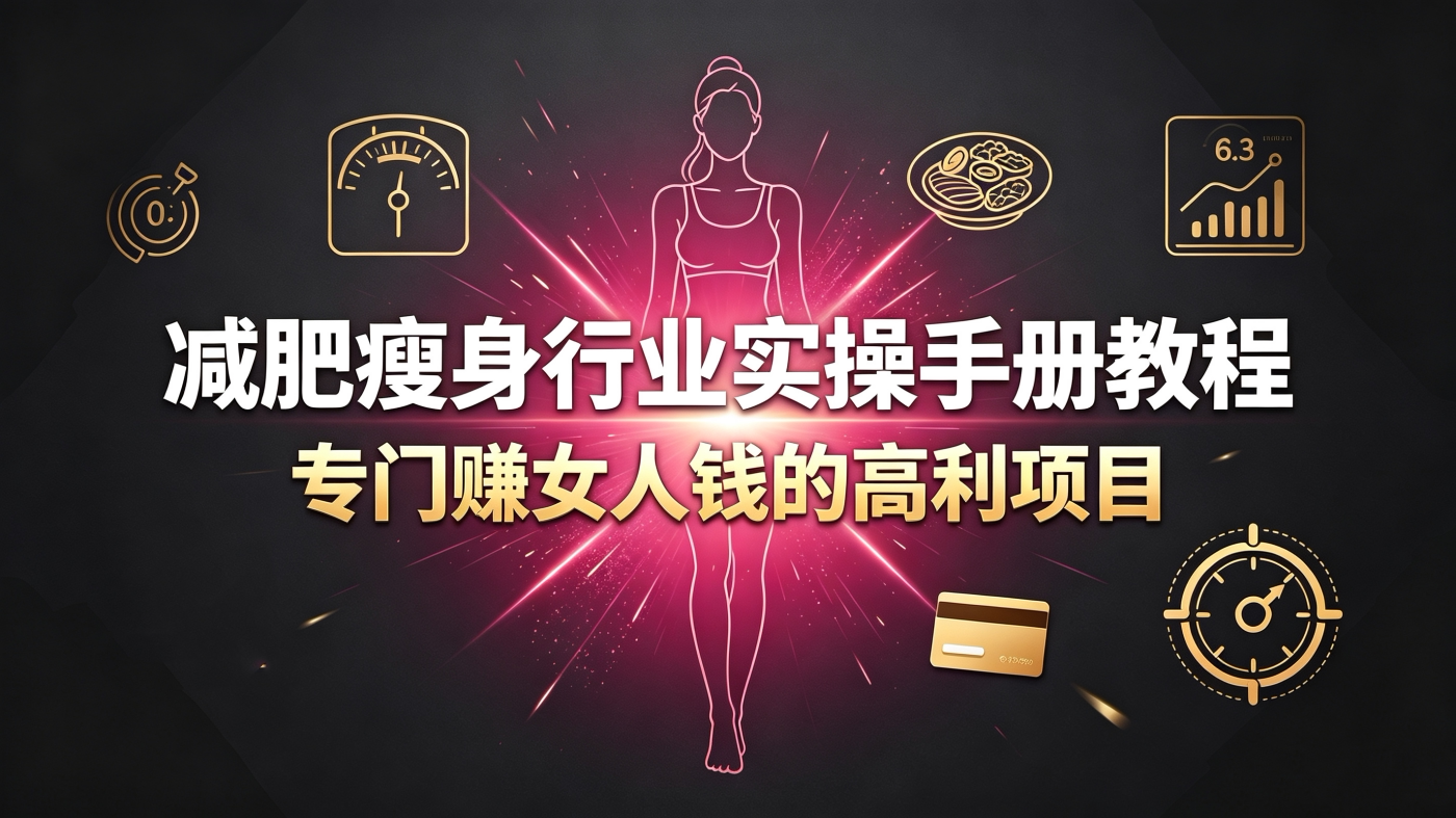 图片[1]-M658137减肥瘦身行业实操手册教程-专门赚女人钱的赛道-简创库网