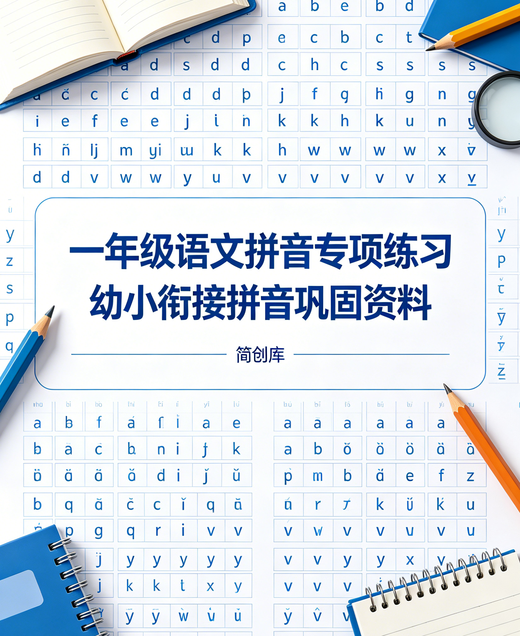 F10009一年级语文拼音专项练习 幼小衔接拼音巩固资料-简创库网