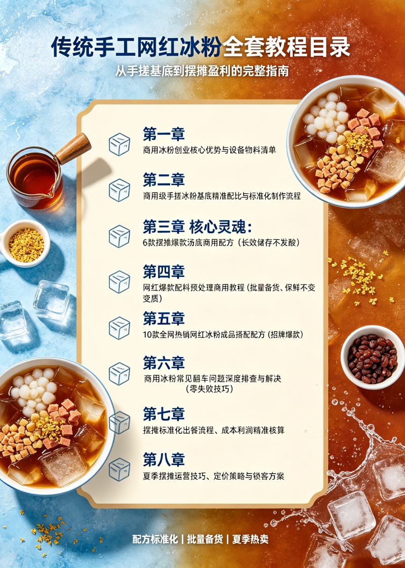 图片[2]-L72661传统手工网红冰粉全套教程 汤底配料配方揭秘夏季摆摊爆款-简创库网