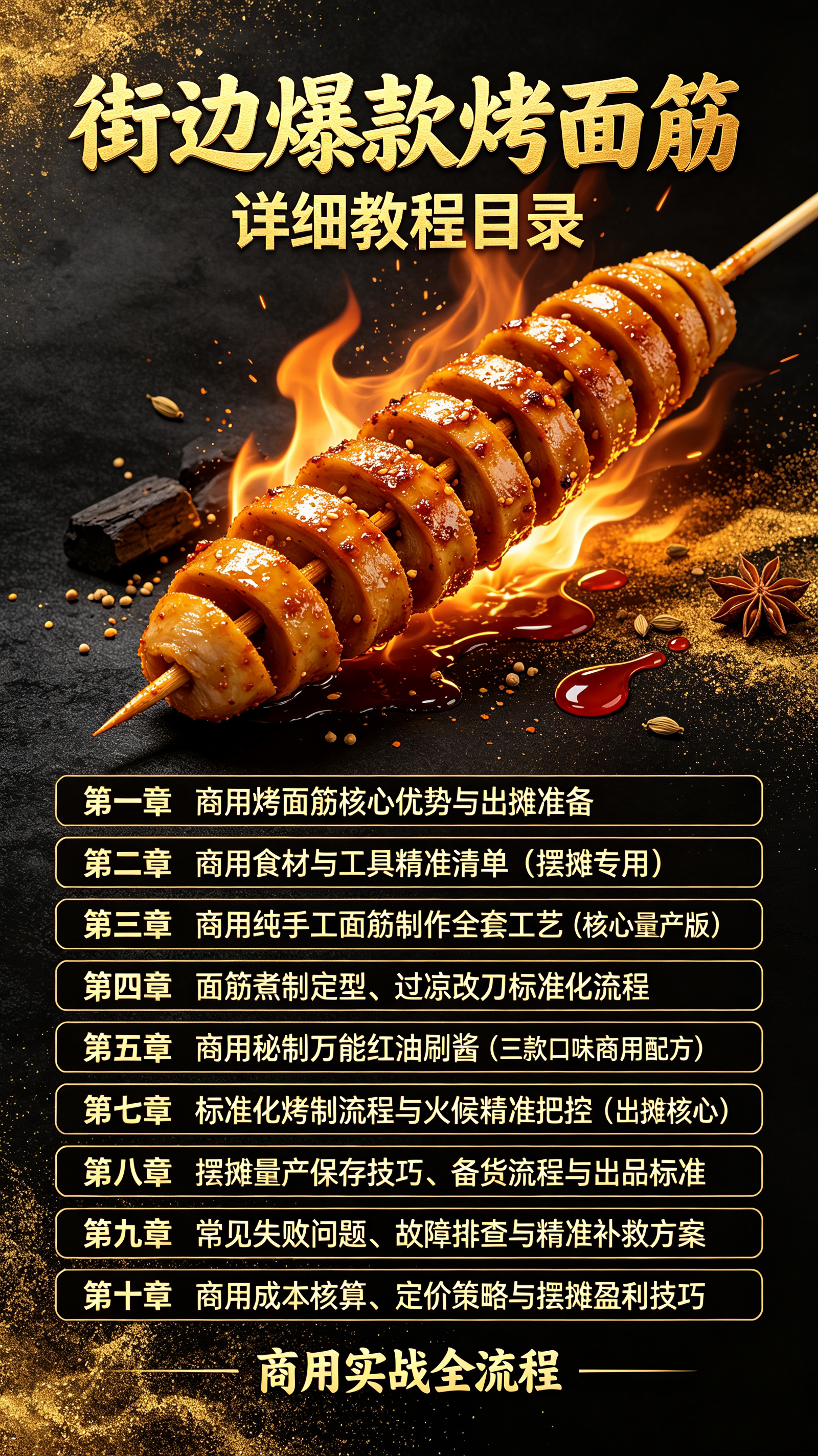 图片[2]-L67891街边爆款烤面筋详细教程，面筋制作 + 秘制撒料刷酱，香辣入味超正宗-简创库网