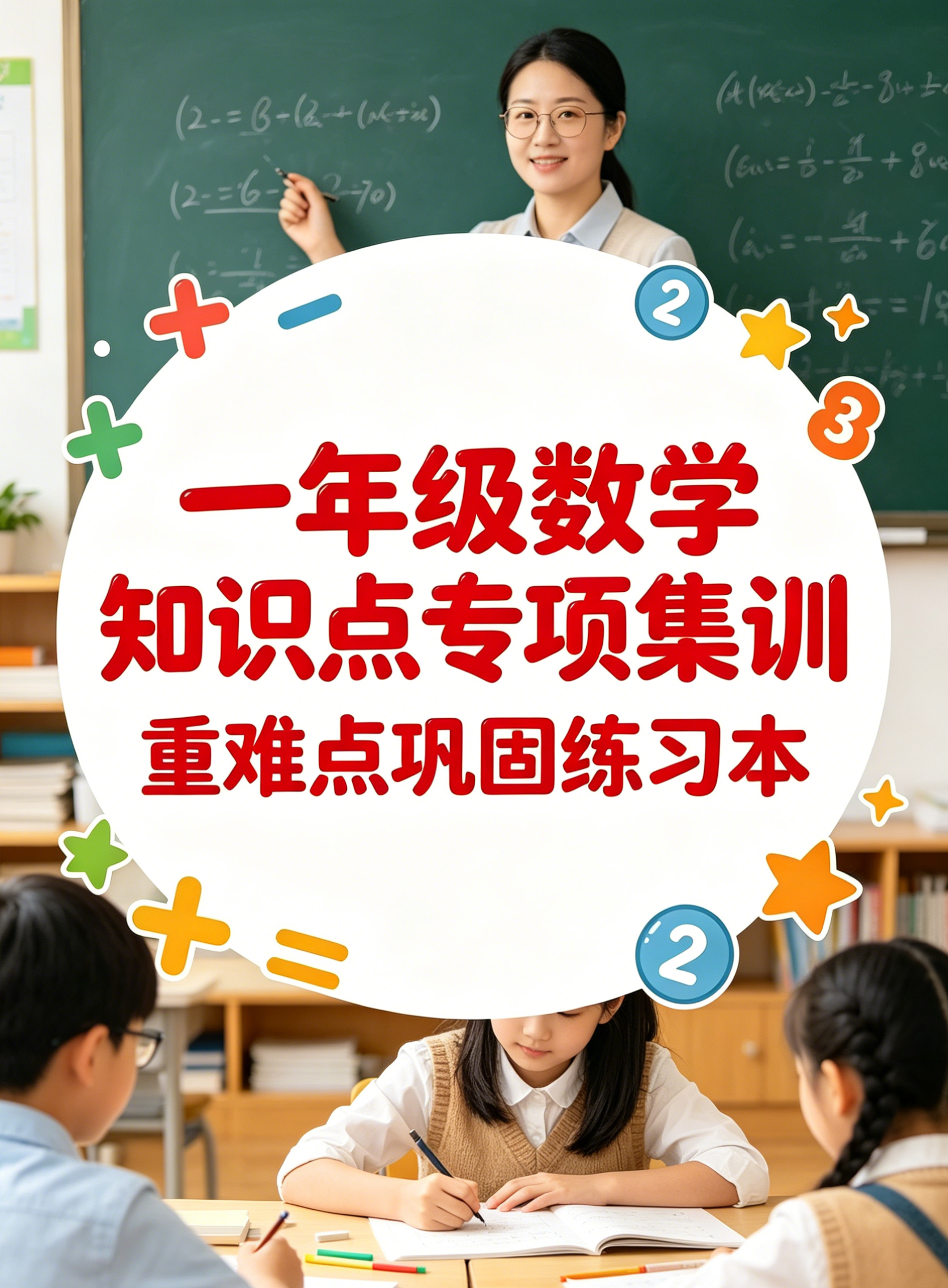 F1519一年级数学知识点专项集训 重难点巩固练习本-简创库网