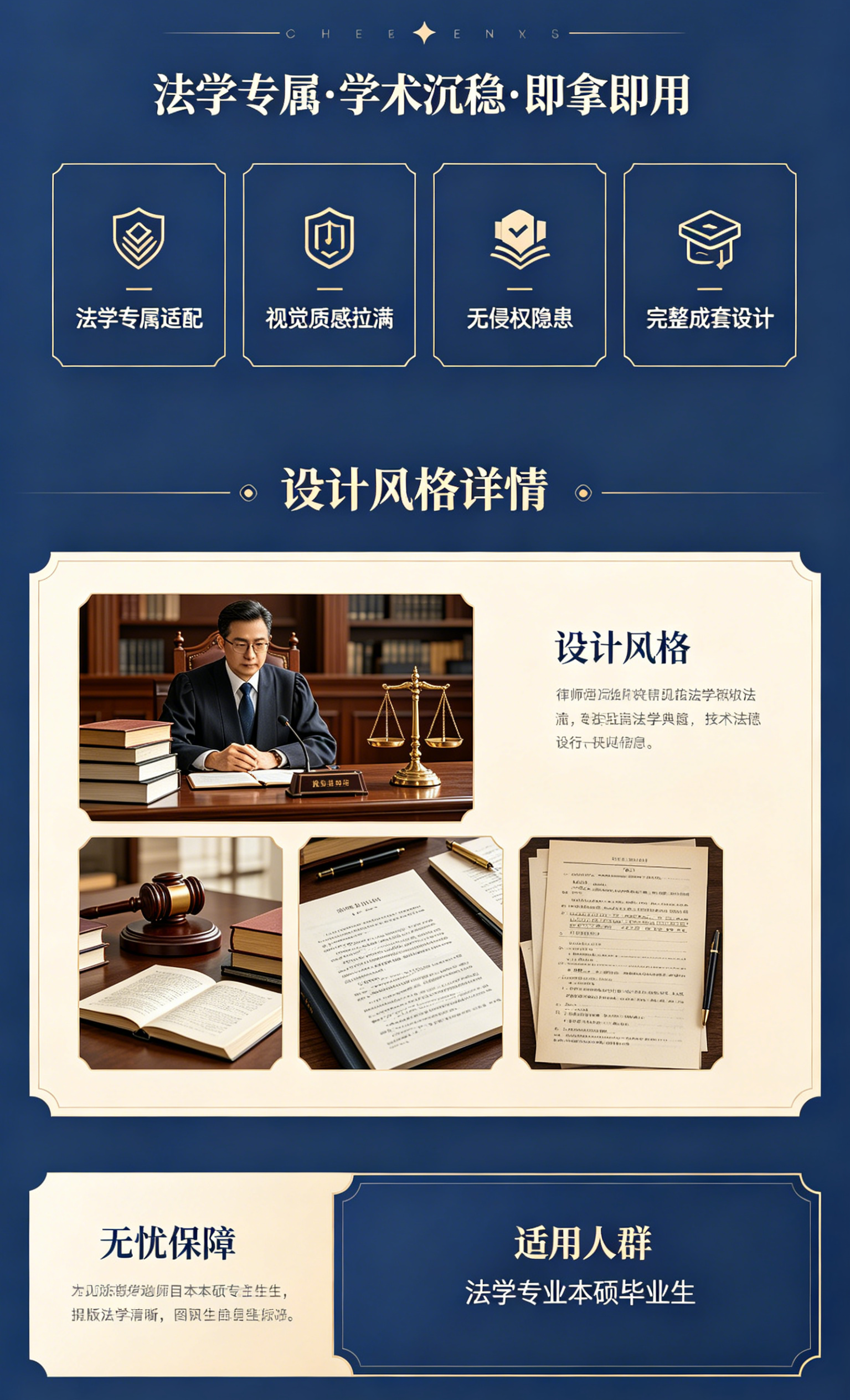 图片[2]-D2114法学专业简约毕业答辩PPT模板 学术沉稳完整版-简创库网
