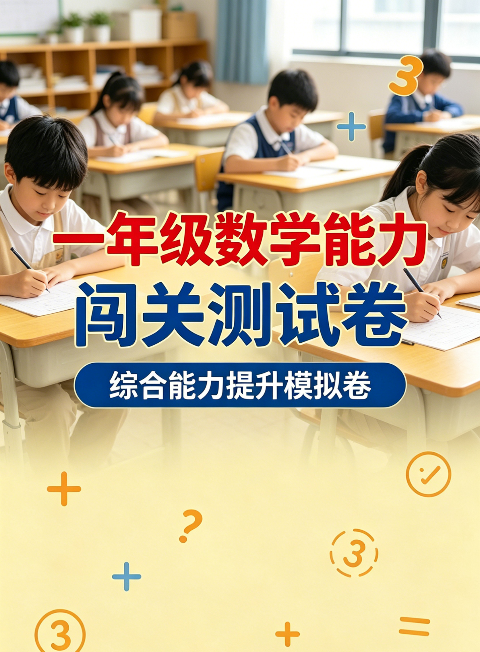 F1520一年级数学能力闯关测试卷 综合能力提升模拟卷-简创库网