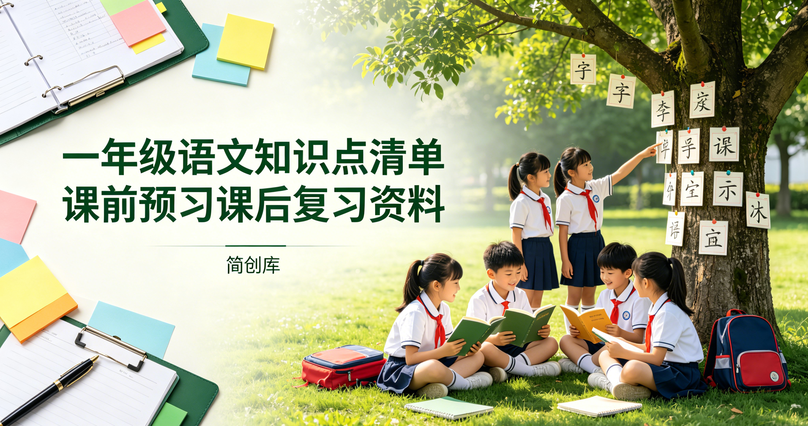 F10007一年级语文知识点清单 课前预习课后复习资料-简创库网