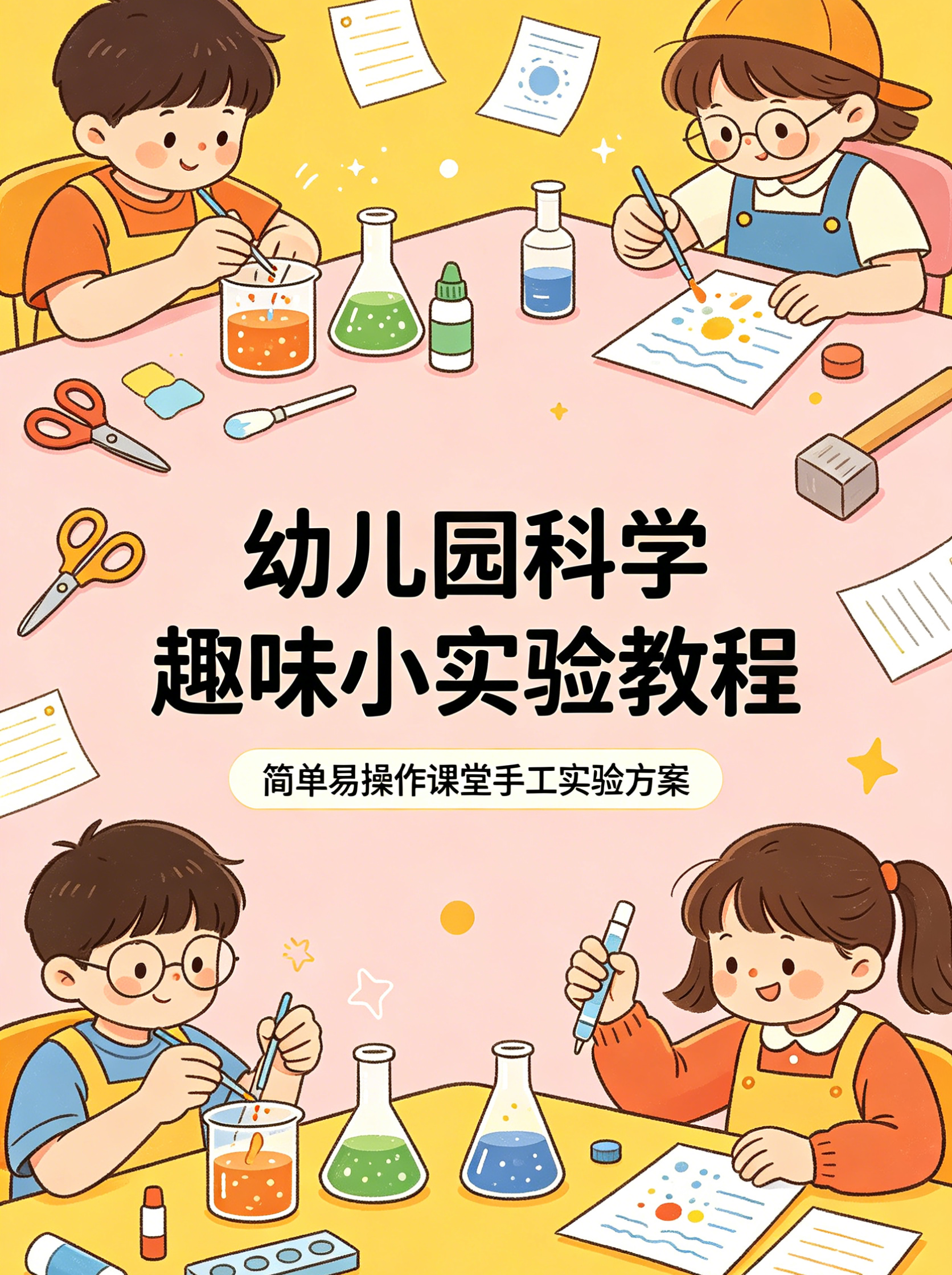 E1114幼儿园科学趣味小实验教程 简单易操作课堂手工实验方案-简创库网