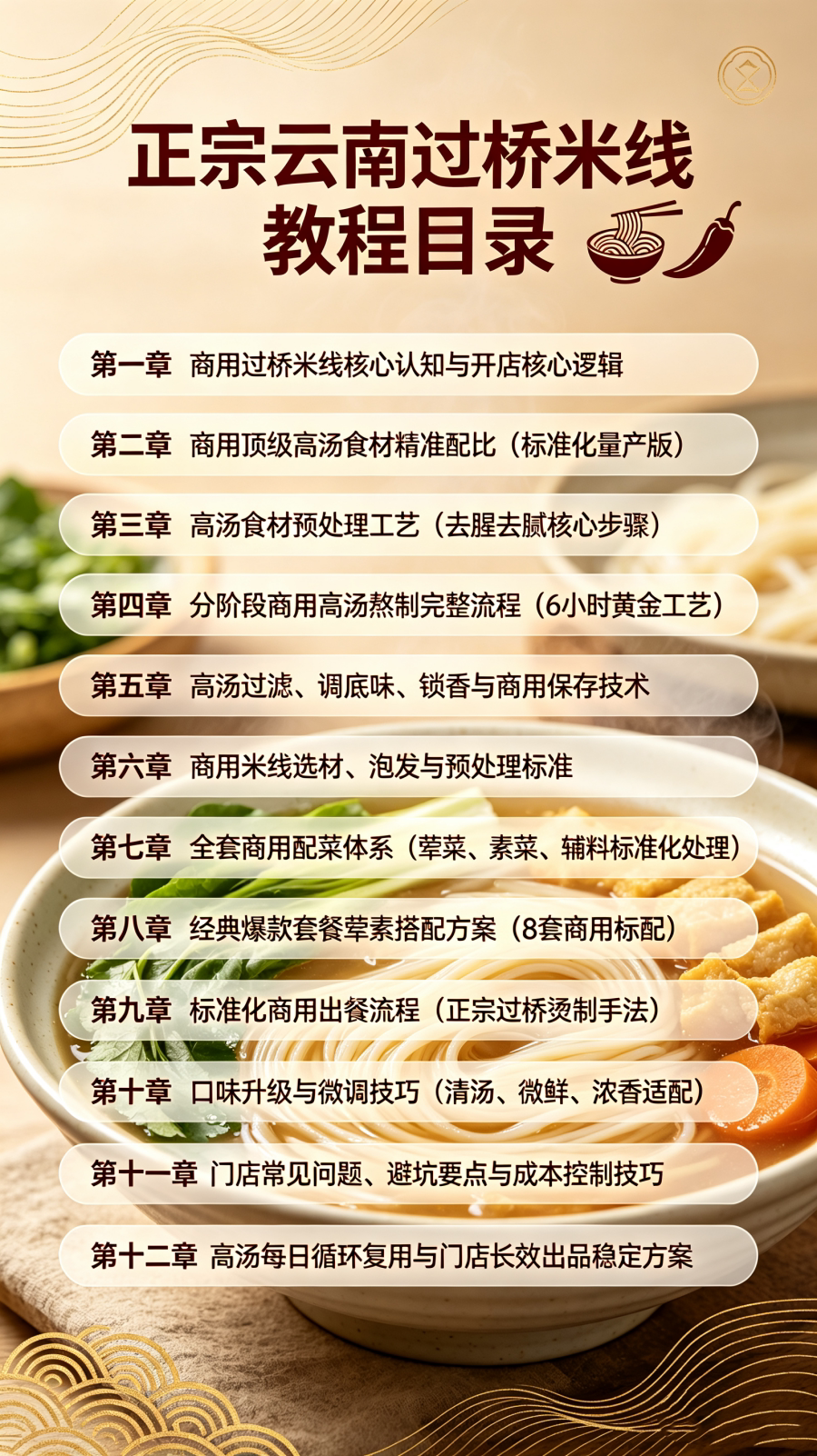 图片[2]-L25965正宗云南过桥米线高汤熬制与配菜搭配完整教程-简创库网
