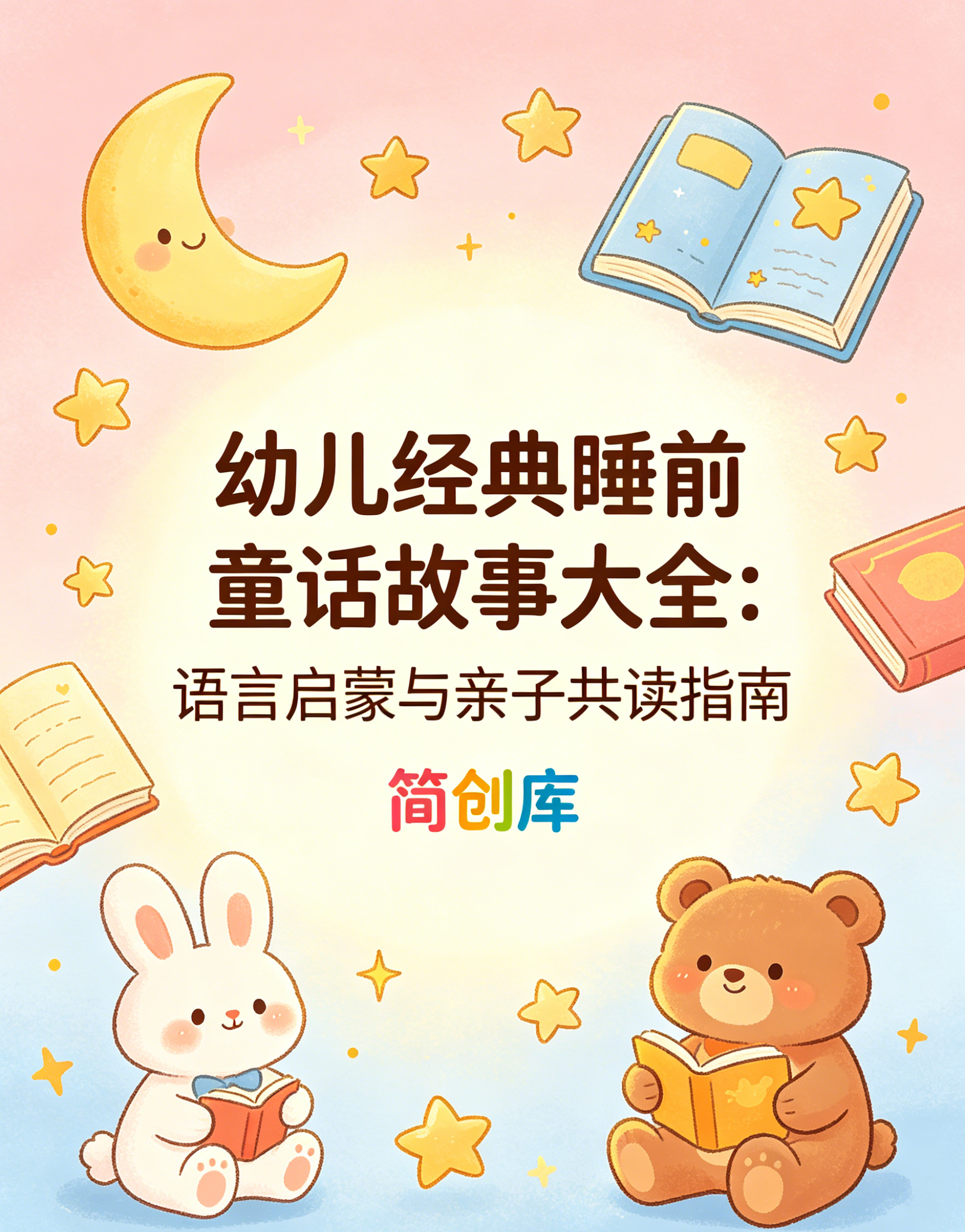 E1104幼儿经典睡前童话故事大全 幼儿语言启蒙睡前阅读电子版素材-简创库网