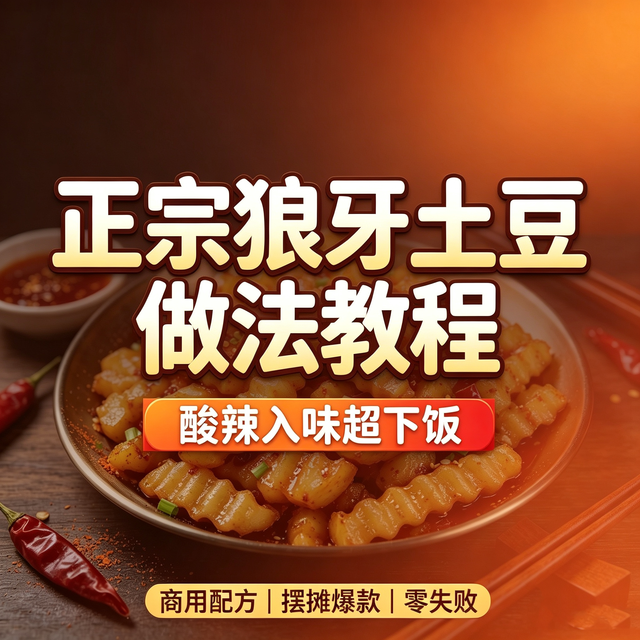 图片[1]-L59863正宗狼牙土豆做法教程，酸辣入味超下饭-简创库网