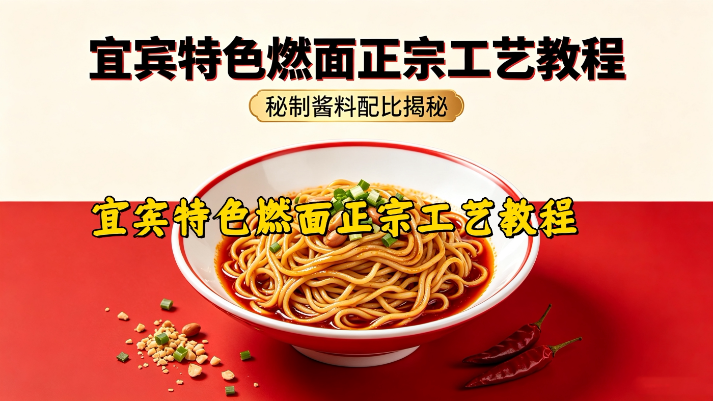L25955宜宾特色燃面正宗工艺教程 秘制酱料配比揭秘-简创库网