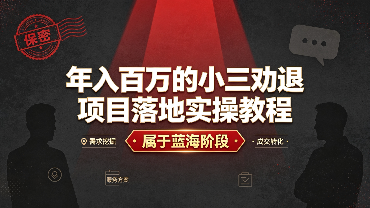M65798年百w的情感咨询赛道落地实操手册教程【属于蓝海阶段】-简创库网