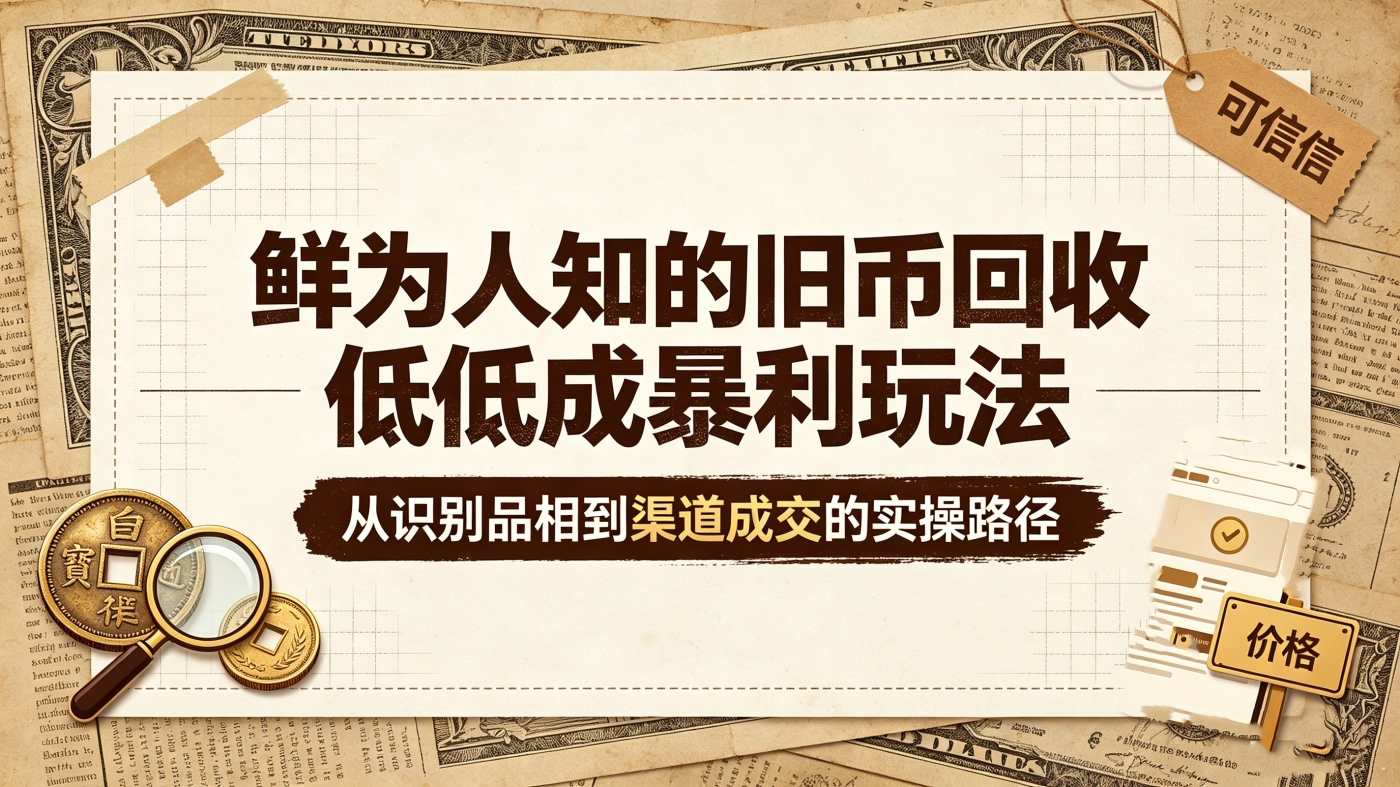 M65785鲜为人知的旧币回收低成实操玩法手册-简创库网