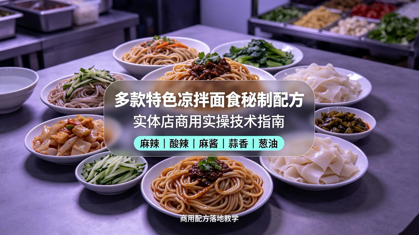 L37978多款特色凉拌面食秘制配方 实体店商用实操技术指南-简创库网