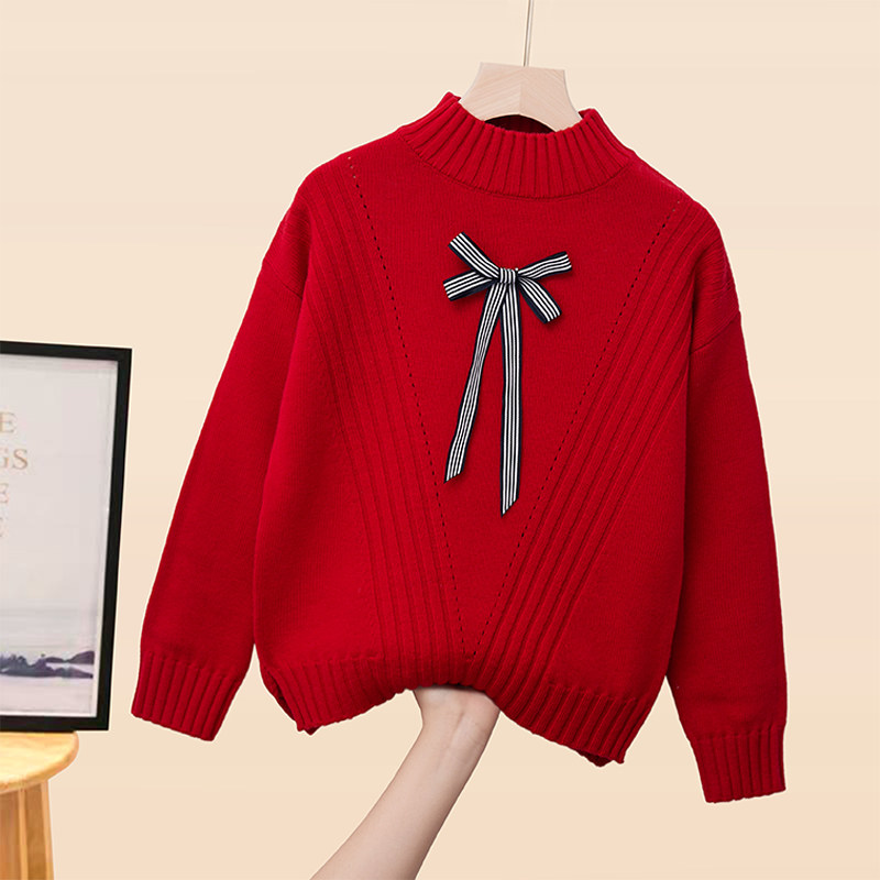 Girls Cardigan 2021 Autumn and Winter New Tong Knitting Sweater Children Knitting Sweater Children Knitting 100% Pure Wool