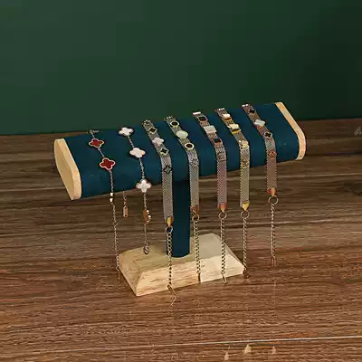New wooden bracelet holder Bracelet display stand Holder bracelet watch leather band hair ring shelf Jewelry props