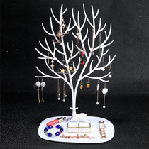 Creative jewelry stand Antler bird tree jewelry gift finishing storage rack Necklace pendant earrings display props