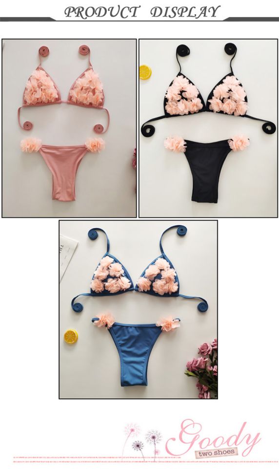 Đặc biệt cung cấp một tập hợp gợi cảm mới bikini mỏng điều chỉnh thời trang áo tắm hoa ba điểm nữ 1047 - Bikinis áo tắm kín đáo