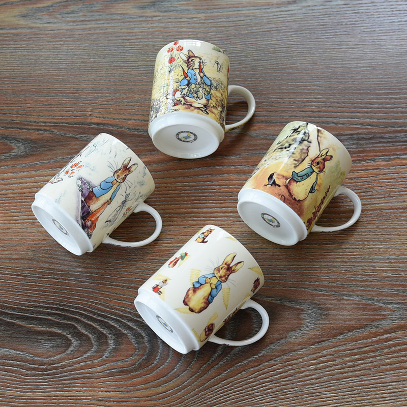 Exported to the Uk Bone China Rabbit Mug Water Cup Milk Cup Black Tea Cup Set Ceramic Tea Cup Cute Milk Cup