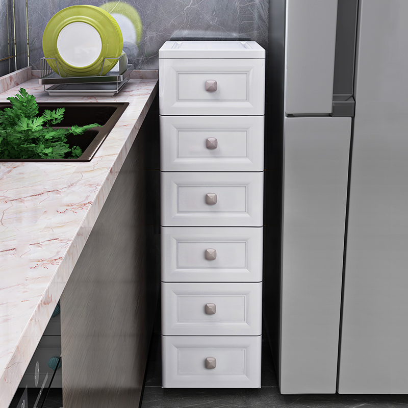 20 30cm wide storage cabinet Kitchen slit shelf storage cabinet Narrow slit cabinet Drawer storage box