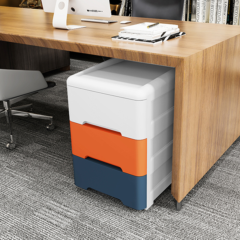 Office file cabinet drawer plastic multi-layer storage box Living room gap 35 wide storage cabinet Clip storage cabinet