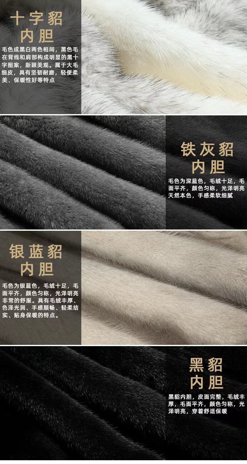 Меховая одежда 貂博士尼克服男整貂水貂连帽中长派克服大衣皮草厚皮毛一体外套冬