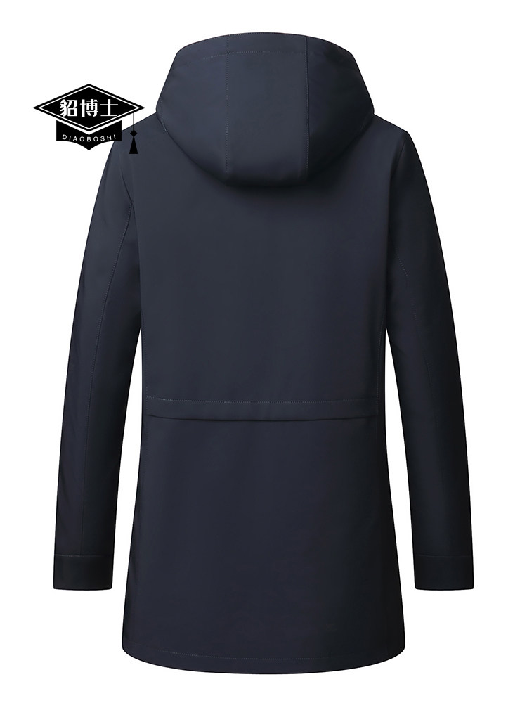 Меховая одежда 貂博士尼克服男整貂水貂连帽中长派克服大衣皮草厚皮毛一体外套冬