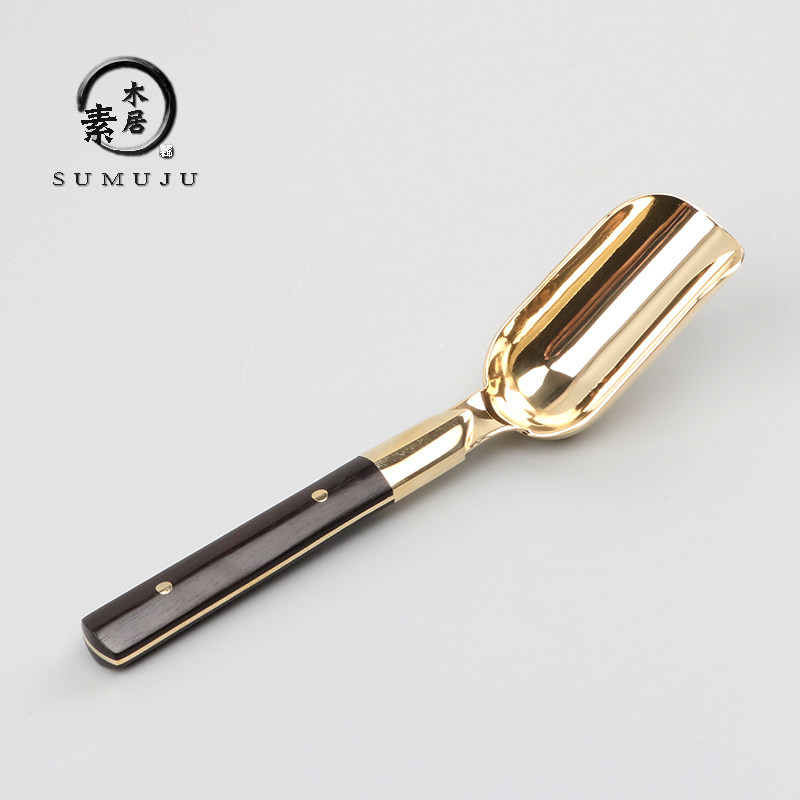 Boutique Pure Copper Tea Spoon Metal Tea Spoon Teaspoon Teaspoon Tea Scoop Tea For Small Spoon Tea Tea Dao 6 Gentleman 