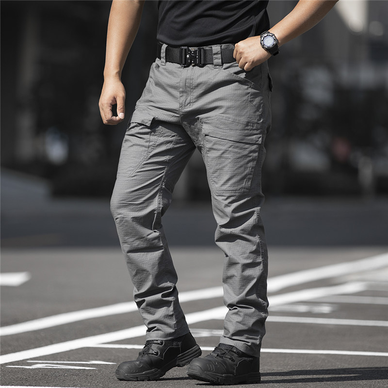 Governing Officer Tactical Pants Men's Speed Dry Loose Army Memes ELASTIC OUTDOOR MULTI-POCKET WORK STYLE PANTS AUTUMN WINTER AS A TRAINING PANTS