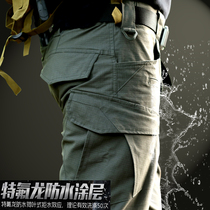 Archon spring and summer tactical trousers mens elastic outdoor overalls military fans special forces waterproof straight training pants