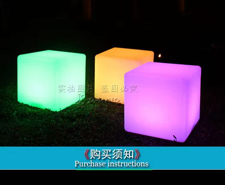LED ánh sáng phân thanh vuông Đồ nội thất KTV bàn cà phê khối lập phương thanh phân phân ánh sáng trực tiếp vuông - Giải trí / Bar / KTV