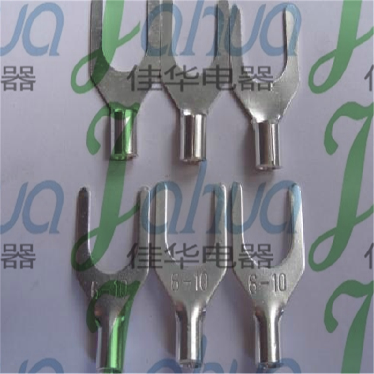 UT6-10 cold pressed bare end head fork wiring terminal copper wiring terminal brass Retail 50 only