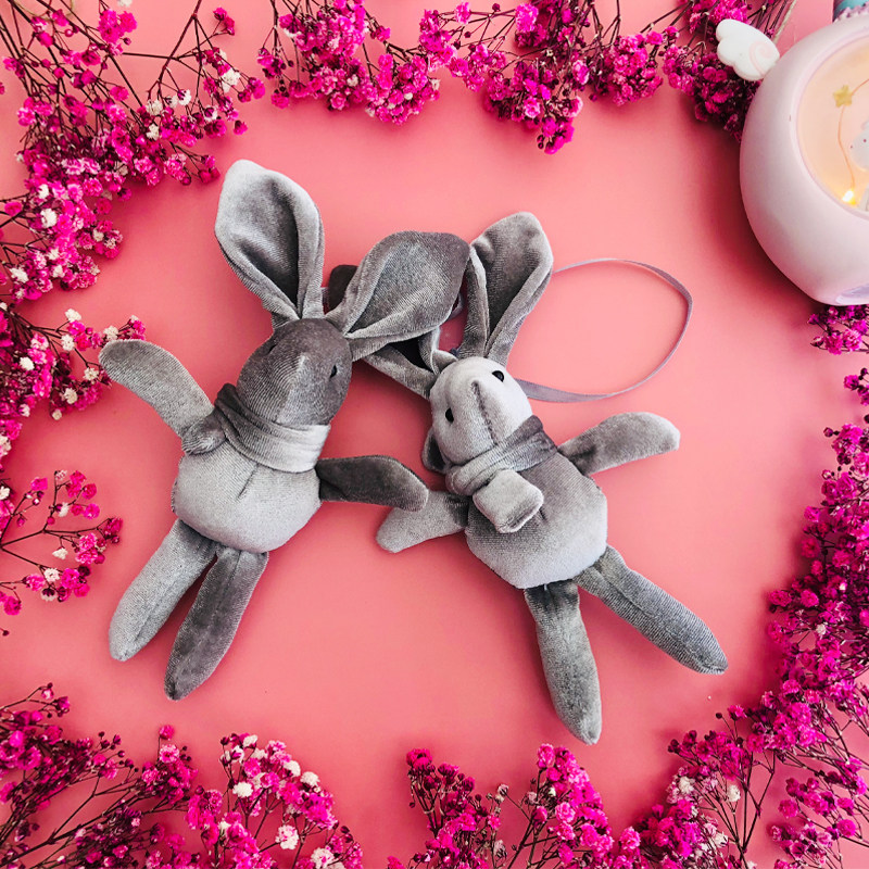 May wishes rabbit internet red paparazzi small plush doll girl gift wedding companion gift idea small gift
